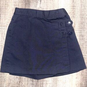 💞 Little Girls Size 4 Navy Blue Dennis School Uniforms Classic Skort Skirt